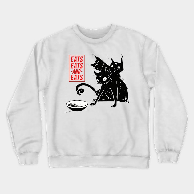 EAT EAT AND EAT Crewneck Sweatshirt by Little & Colour Craft